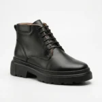 Bottines Homme en Cuir Véritable Noir – Image 6