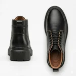 Bottines Homme en Cuir Véritable Noir – Image 4