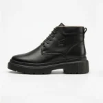 Bottines Homme en Cuir Véritable Noir – Image 3